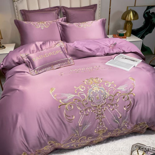 Custom Luxury Embroidery Bedding Set sweet dreaming bedding for all seasons Factory